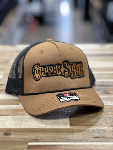 Buy caramel-black-outline-copper-logo-w-rope-richardson-112 COPPERSTATE TACKLE HATS