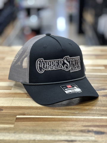 Buy black-grey-outline-logo-w-rope-richardson-112 COPPERSTATE TACKLE HATS