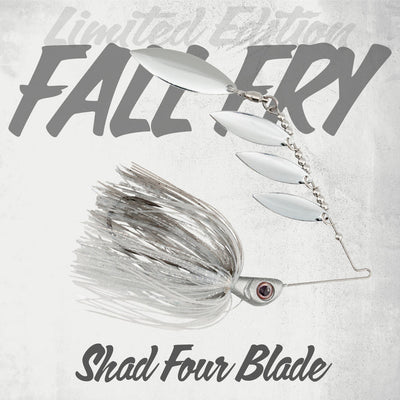Buy shad BIZZ BAITS FALL FRY 4 BLADE SPINNERBAIT