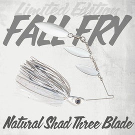 Buy natural-shad BIZZ BAITS FALL FRY 3 BLADE SPINNERBAIT