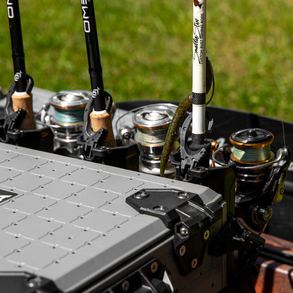 BLACKPAK PRO KAYAK FISHING CRATE - 13" X 13" - BATTLESHIP GREY