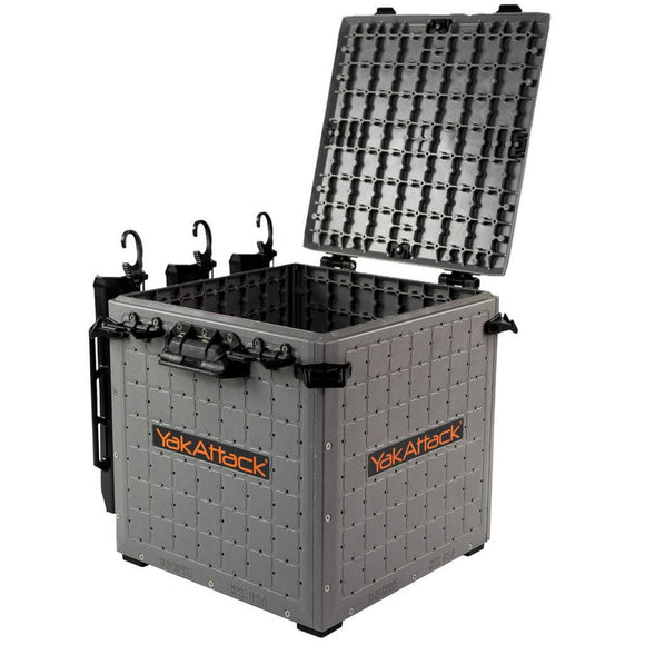BLACKPAK PRO KAYAK FISHING CRATE - 13" X 13" - BATTLESHIP GREY