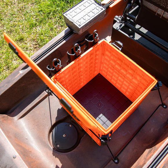 BLACKPAK PRO KAYAK FISHING CRATE - 13" X 13" - ORANGE