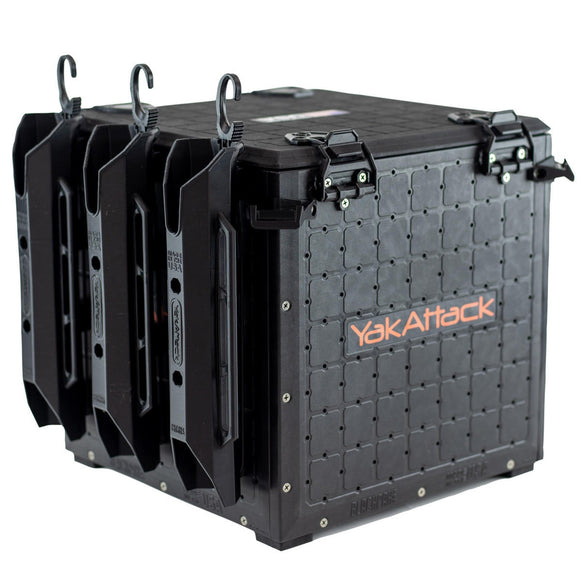 YAKATTACK BLACKPAK PRO KAYAK FISHING CRATE - 13" X 13"