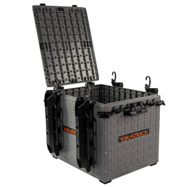 YAKATTACK BLACKPAK PRO KAYAK FISHING CRATE - 13" X 16" - BATTLESHIP GREY - 0