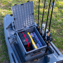 YAKATTACK BLACKPAK PRO KAYAK FISHING CRATE - 13" X 16" - BATTLESHIP GREY-7