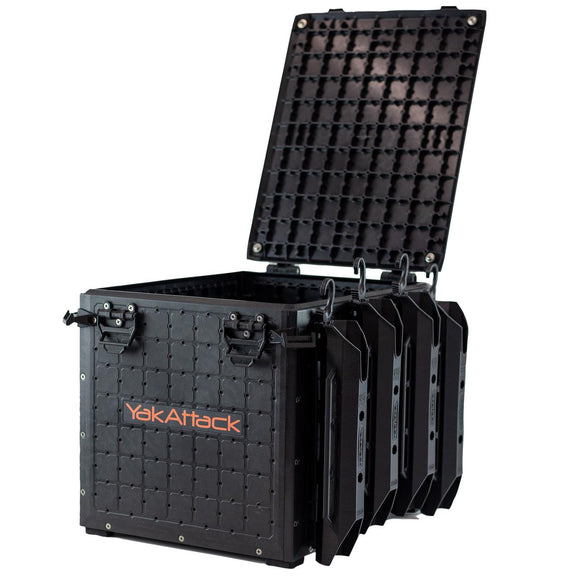YAKATTACK BLACKPAK PRO KAYAK FISHING CRATE - 13" X 16"