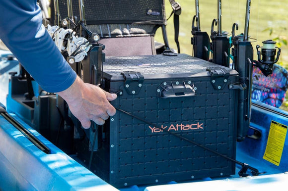 YAKATTACK BLACKPAK PRO KAYAK FISHING CRATE - 16" X 16"