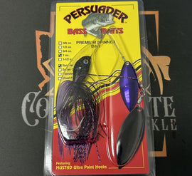 Buy black-n-purple-w-purple-blk-willow-willow PERSUADER PREMIUM SPINNER BAIT DEEP RUNNERS