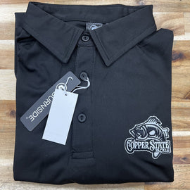 Buy black COPPERSTATE TACKLE GOLF POLOS
