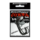 BASSMOOCH COBRA TOURNAMENT WORM OFFSET ROUND HOOKS - 5pk-2