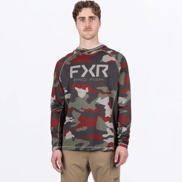 FXR M DERBY DRIFT CAMO AIR UPF PO HOODIE 26