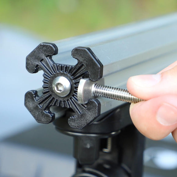 YAKATTACK COMMAND CENTER CROSSBAR w/ ZERO PLAY LOCKNLOAD TRACK MOUNT ADAPTER