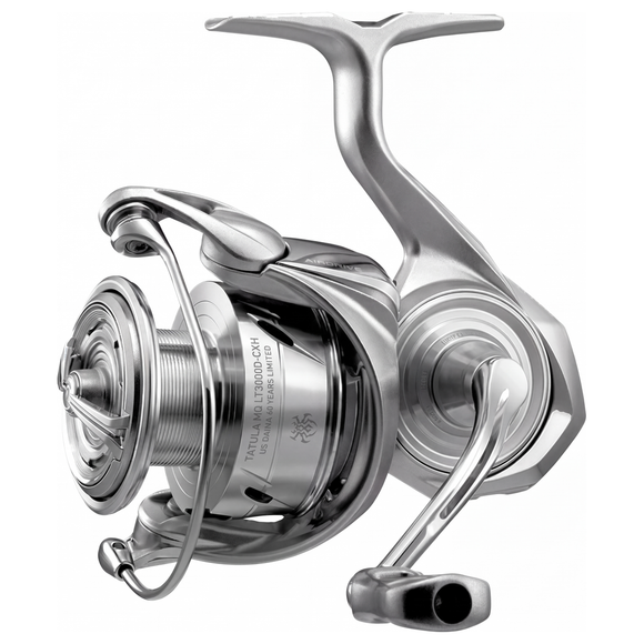 Daiwa 60 Years Limited Edition Tatula MQ LT spinning reel on a white background