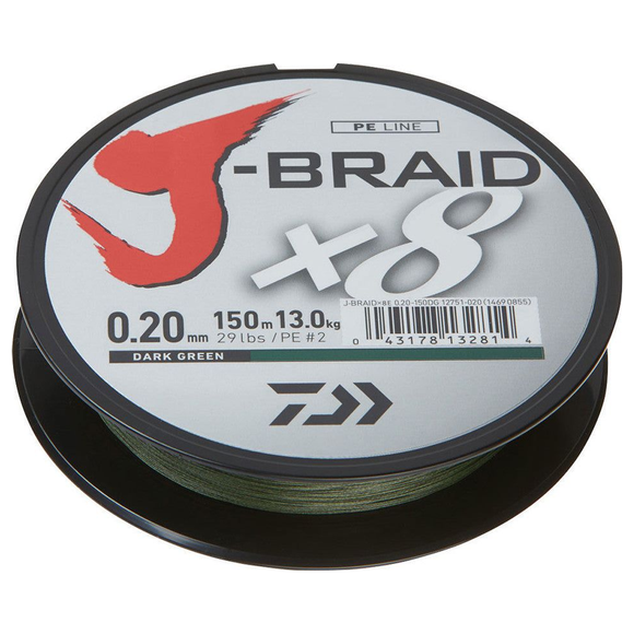 DAIWA J-BRAID X8 DARK GREEN