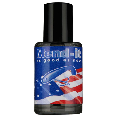 MEND-IT! SOFT BAIT GLUE 1OZ GLASS BOTTLE  - Copperstate Tackle