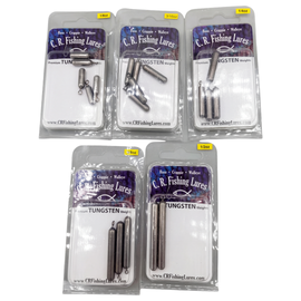 C.R. FISHING TUNGSTEN DROP SHOT WEIGHTS OPEN EYE