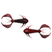 Black Back Clear Red