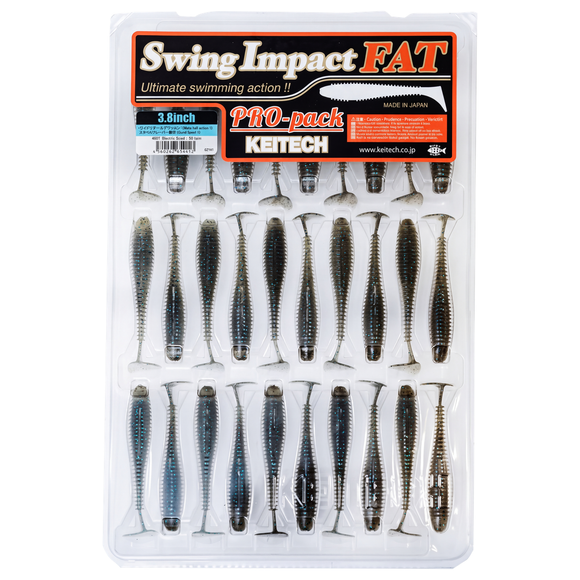 KEITECH FAT SWING IMPACT 3.8" SWIMBAIT  "PRO PACK" 30PK