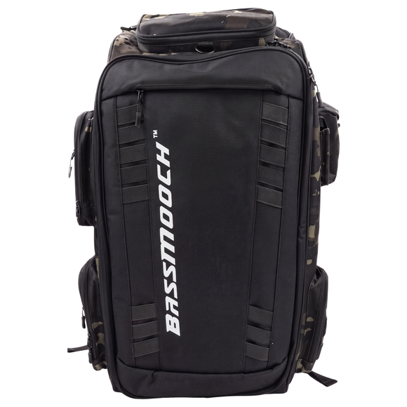 BASSMOOCH CAMO GET'EM GEAR TRAVEL TACKLE BAG