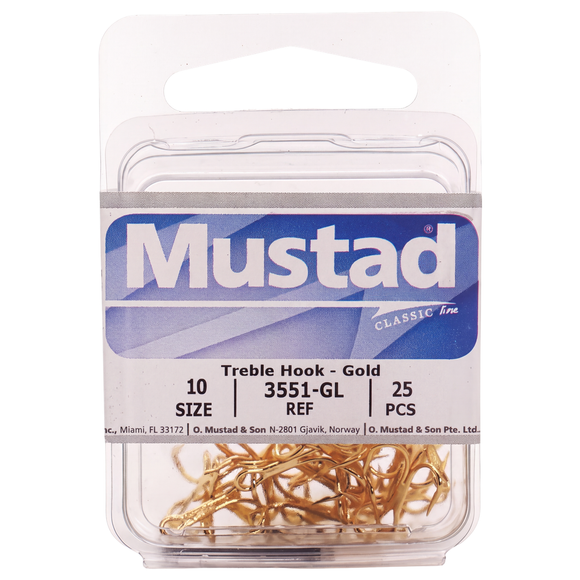 MUSTAD TREBLE HOOK