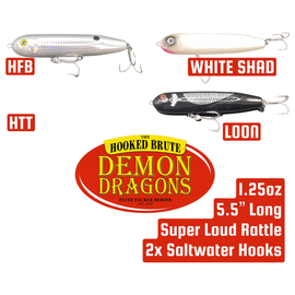 TACKLE BANDIT HOOKED BRUTE TOPWATER DEMON DRAGON