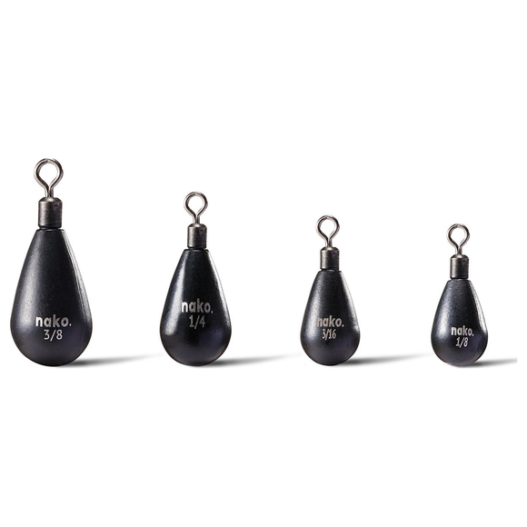 NAKO TUNGSTEN TEAR DROP FREE RIG WEIGHTS