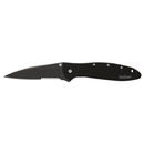 KERSHAW LEEK - BLACK SERRATED KNIFE-1