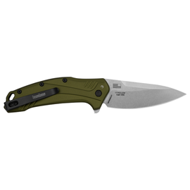 KERSHAW LINK - OLIVE STONEWASH KNIFE