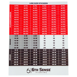 6TH SENSE LINE SIZE RECALL DECALS