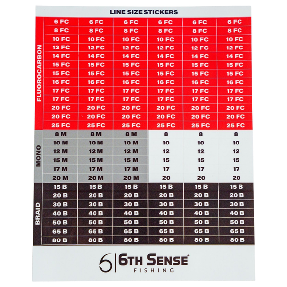 6TH SENSE LINE SIZE RECALL DECALS