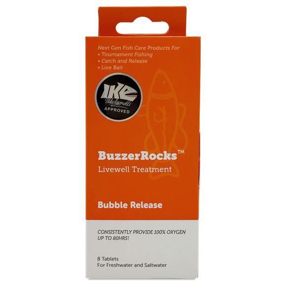 BUZZERROCKS LIVEWELL TREATMENT BUBBLE REALEASE