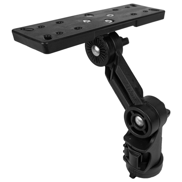 YAKATTACK RECTANGULAR FISH FINDER MOUNT W/ TRACK MOUNTED LOCKNLOAD MOUNTING SYSTEM