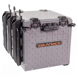 BLACKPAK PRO KAYAK FISHING CRATE - 13" X 13" - BATTLESHIP GREY