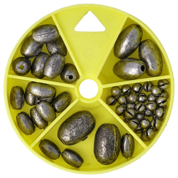 EAGLE CLAW EGG SINKER/SPLIT SHOT ASSORTMENT 55 PC