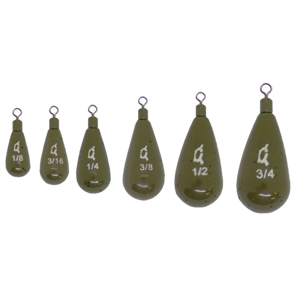 X ZONE TUNGSTEN DROP SHOT WEIGHT TIE-ON