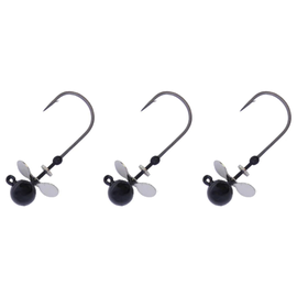 X ZONE TUNGSTEN PROPELLER JIG HEAD