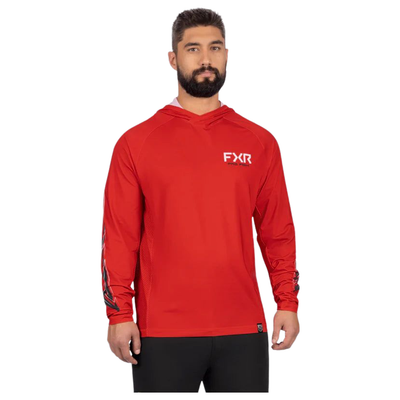 FXR PRO FISH MENS DERBY AIR UPF PULLOVER HOODIE