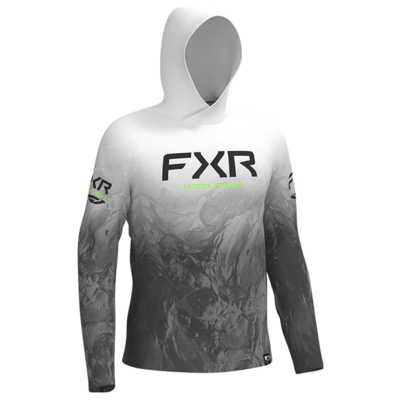 FXR PRO FISH MENS DERBY UNDERTOW AIR UPF PULLOVER HOODIE