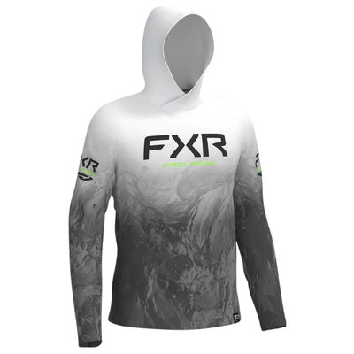 FXR PRO FISH MENS DERBY UNDERTOW AIR UPF PULLOVER HOODIE