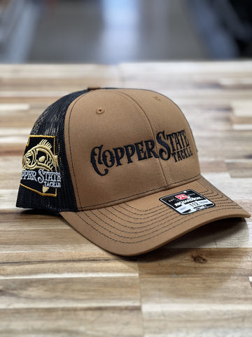 Buy caramel-black-logo-richardson-112 COPPERSTATE TACKLE HATS
