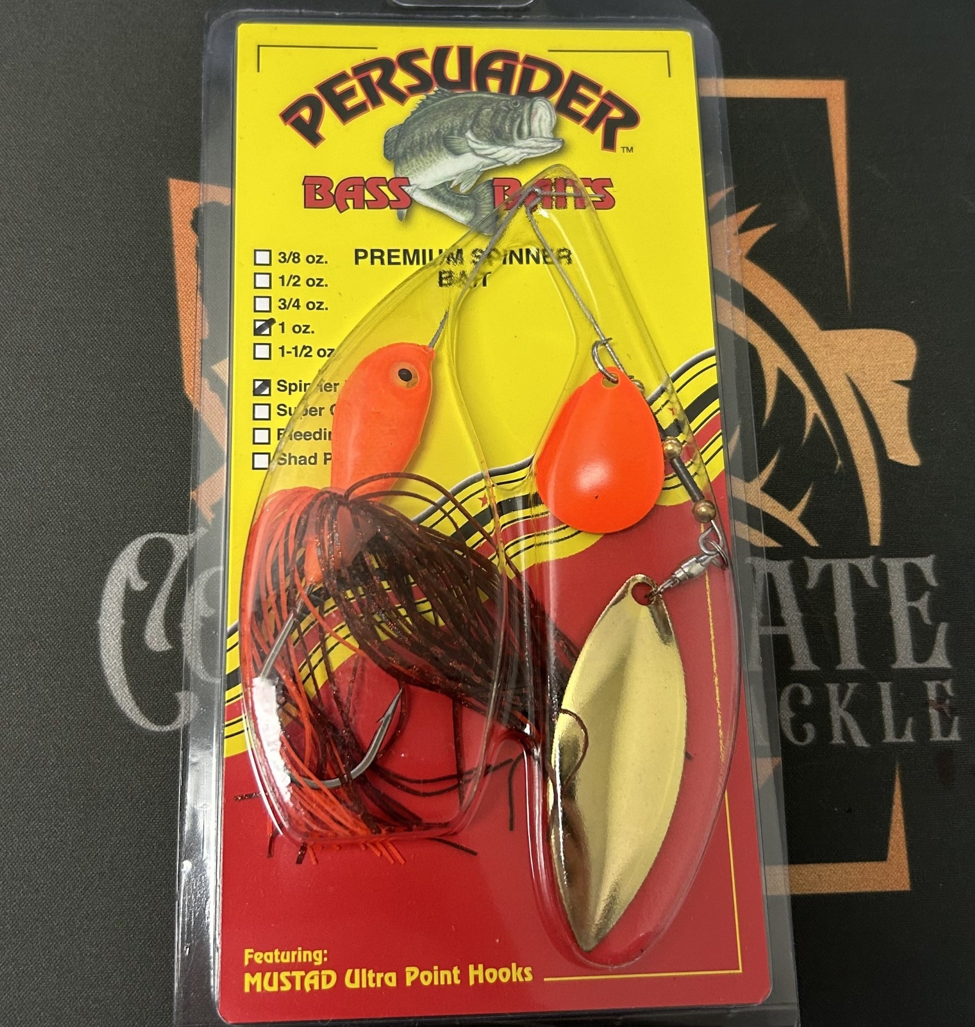 Buy firecraw-w-orange-gold-colorado-willow PERSUADER PREMIUM SPINNER BAIT DEEP RUNNERS