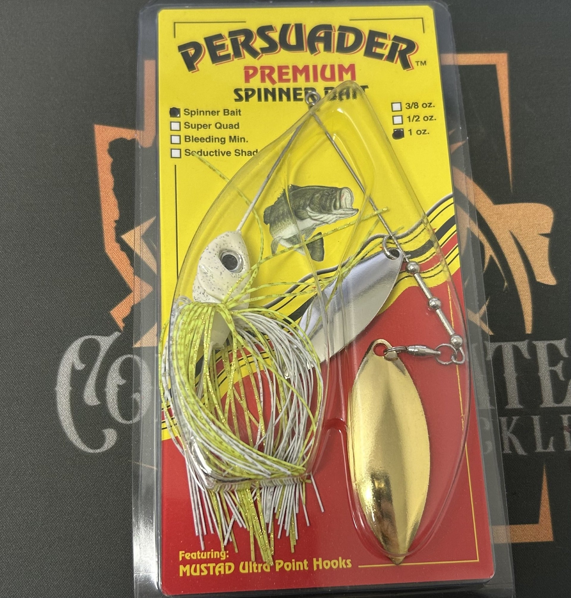 Buy white-chartreuse-w-silver-gold-willow-willow PERSUADER PREMIUM SPINNER BAIT DEEP RUNNERS (HD)