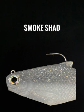Buy smoke-shad BUCCA 4&quot; FAST SINK BURRITO SWIMBAIT