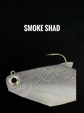 Buy smoke-shad BUCCA 4" FAST SINK BURRITO SWIMBAIT