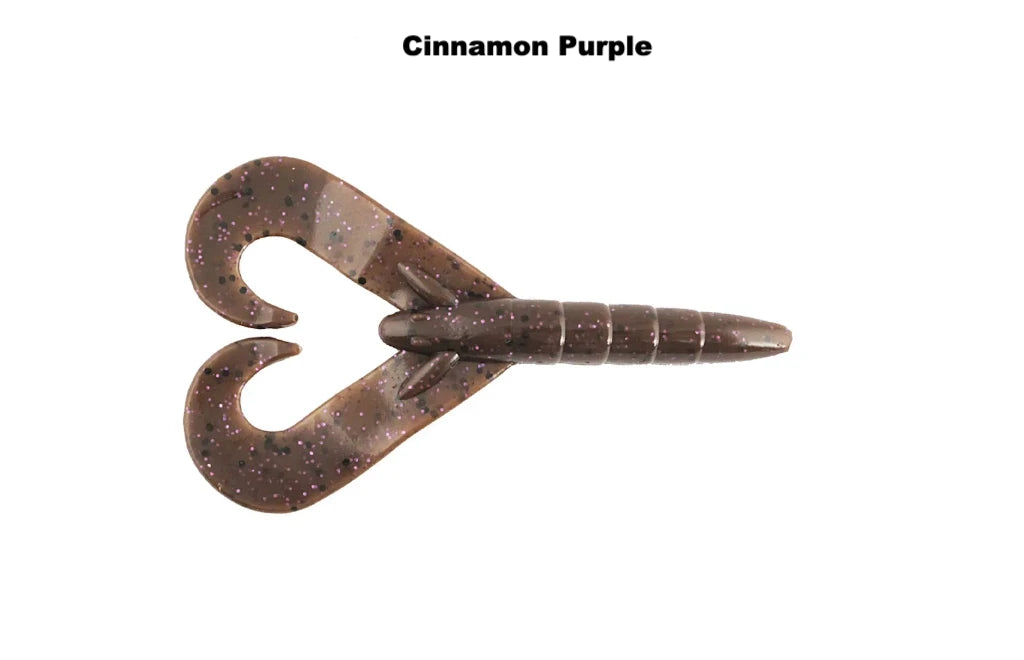Buy cinnamon-purple MISSILE BAITS TWIN TURBO DOUBLE TAIL CRAW