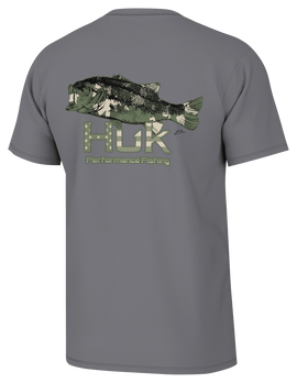 HUK KC CAMO BASS TEE - 0