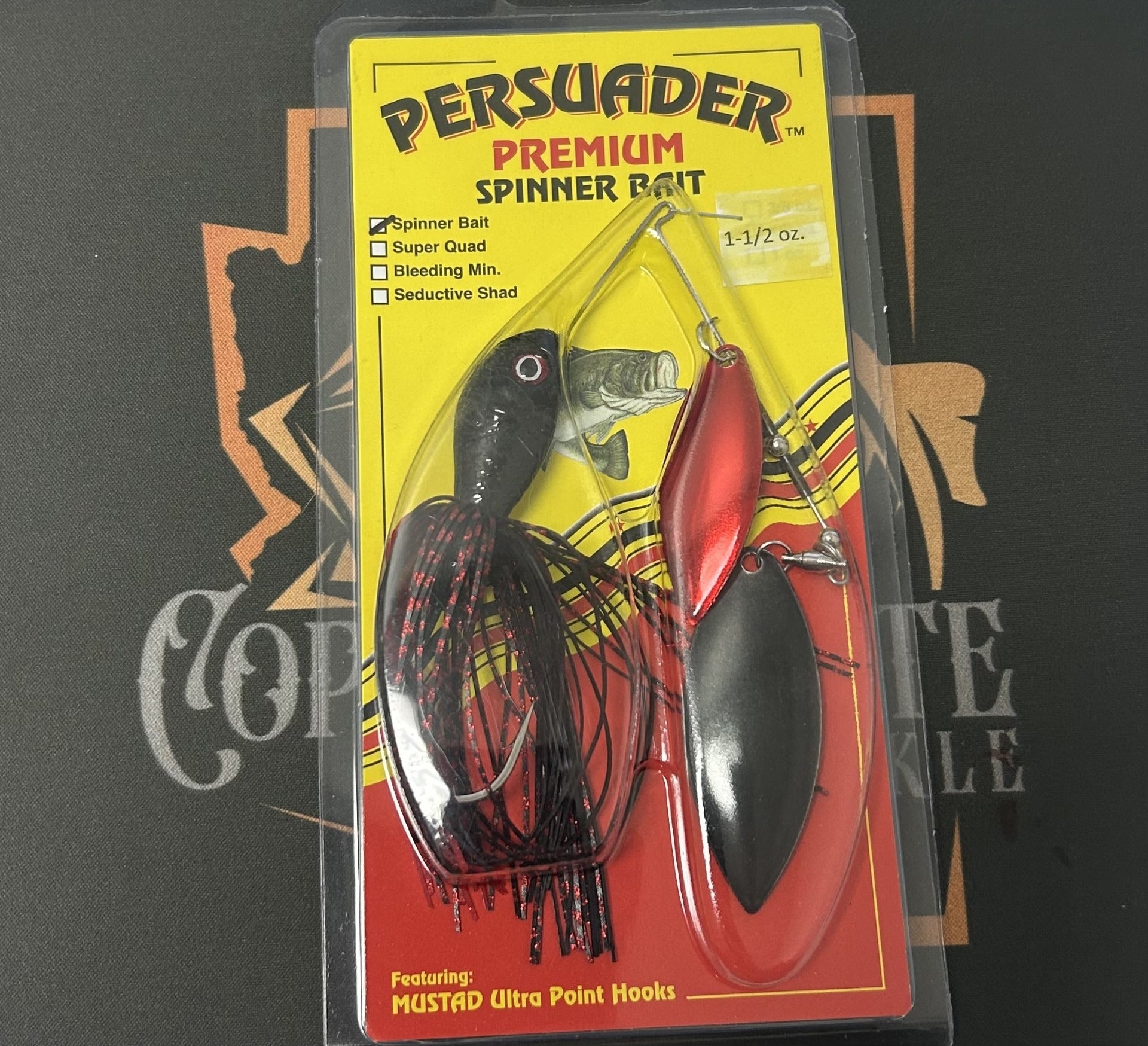 Buy black-w-red-red-black-willow-willow PERSUADER PREMIUM SPINNER BAIT DEEP RUNNERS