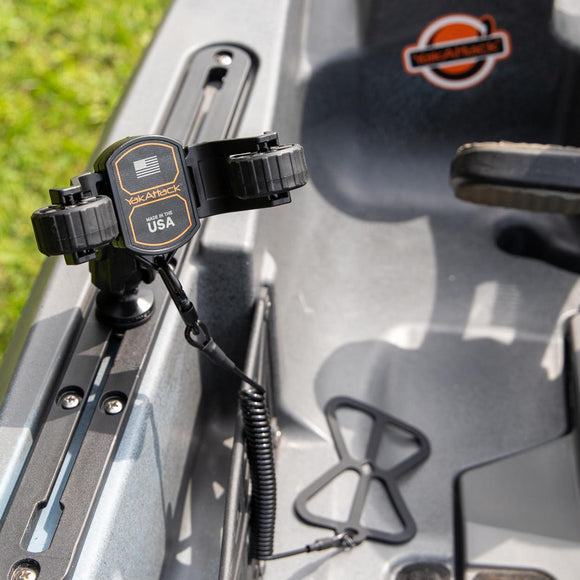 YAKATTACK ROTOGRIP PHONE HOLDER W/ 1" SCREWBALL TRACK MOUNT