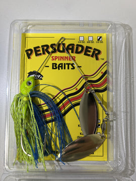 Buy chart-blue-w-gold-nickel-willow-willow PERSUADER KEEGANATOR 2.0 (LIGHT WIRE) SPINNERBAIT